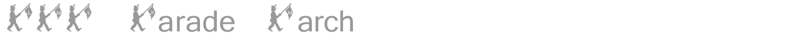 LMS Parade font preview